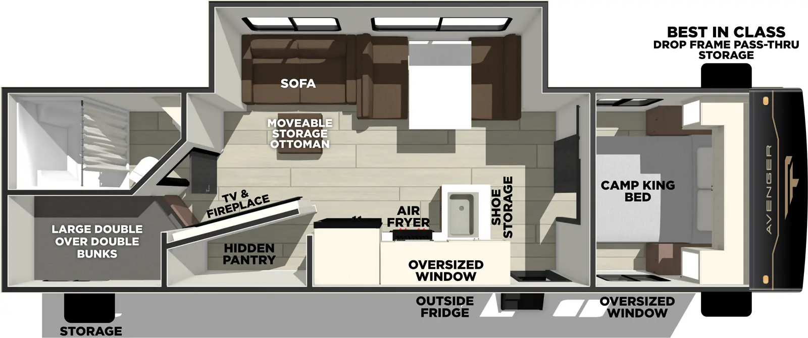 Avenger 26DBS Floorplan